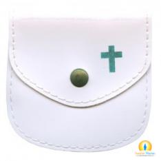 White Rosary Pouch
